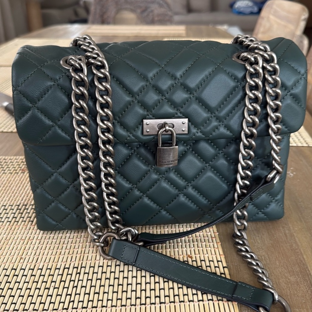 Kurt Geiger dark green Brixton Bag dark green. Like new, not a single scratch.